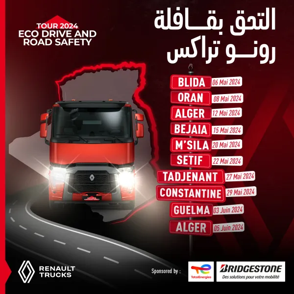 Renault Trucks Algérie lance la caravane "Eco Drive & Road Safety Tour 2024"